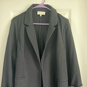 Skies are Blue Stitch Fix blazer, black with gray cuffs. New without tags.